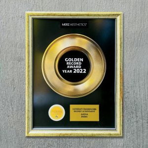 Golden Record in Ultherapy sessions, 2022 - Merz Aesthetics to AAYNA Clinic